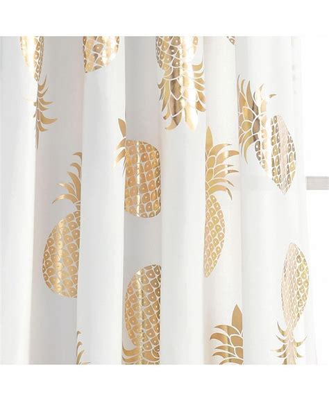 Pineapple Toss Window Curtain Panels 